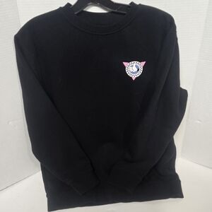 Disney Vans Black Crewneck Sweatshirt with Logo